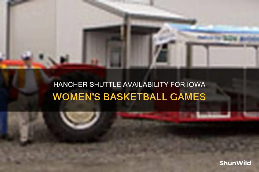 is there a hancher shuttle for iowa womens basketball