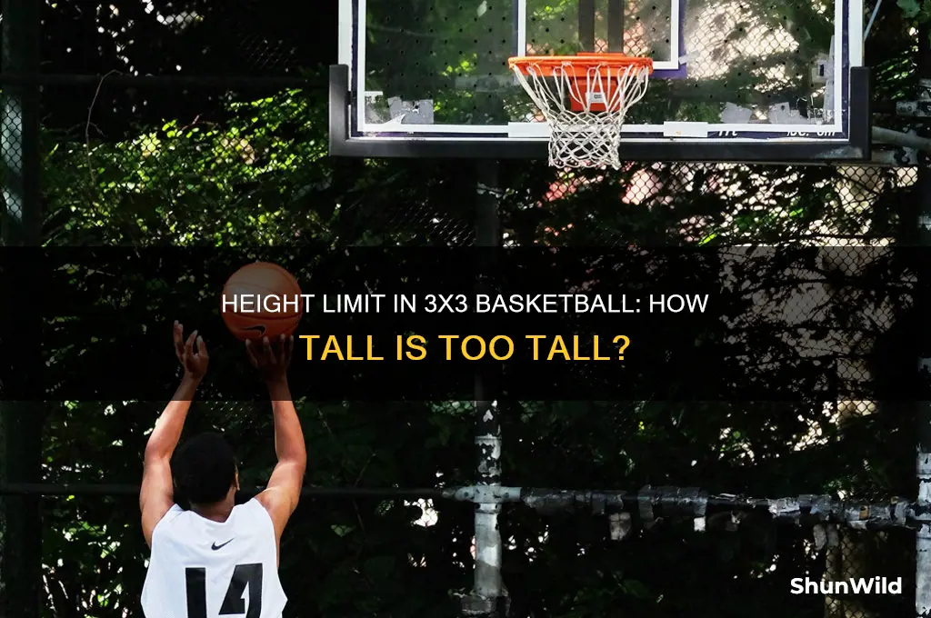 is there a height limit in 3x3 basketball