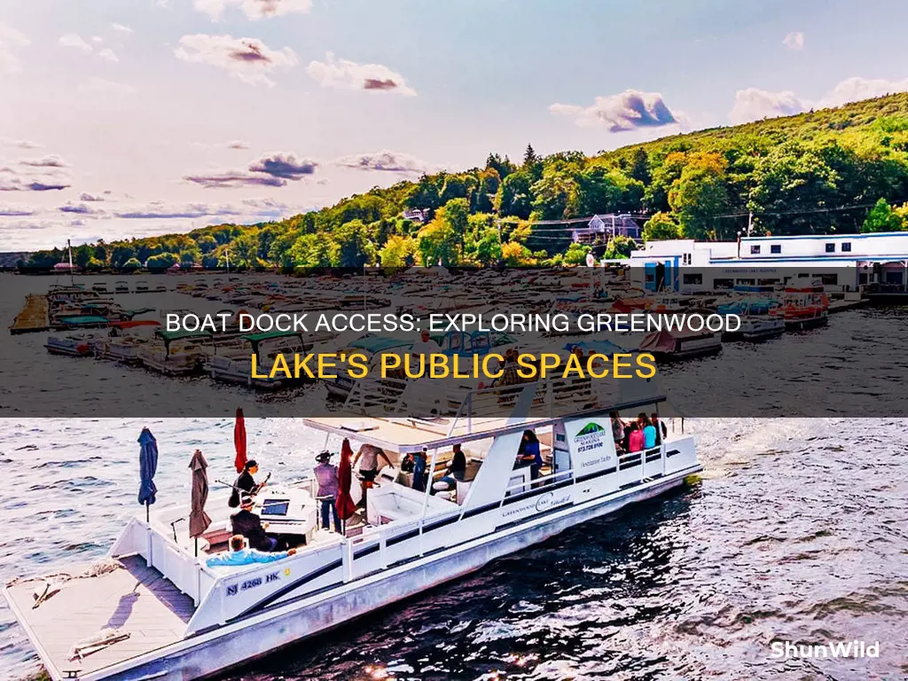 is there a public boat dock on greenwood lake