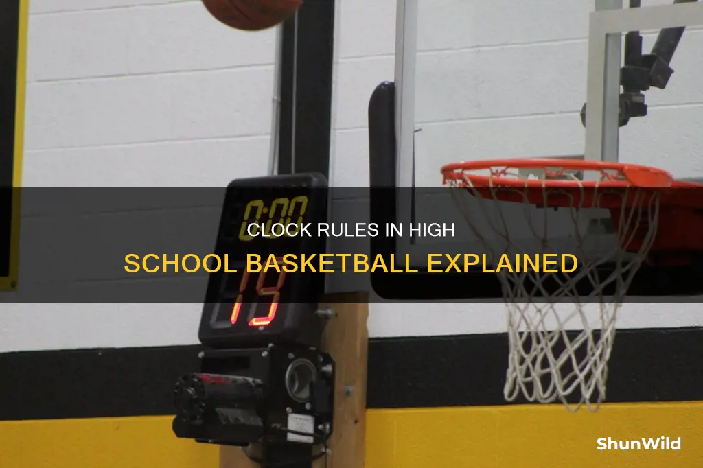 is there a running clock in high school basketball