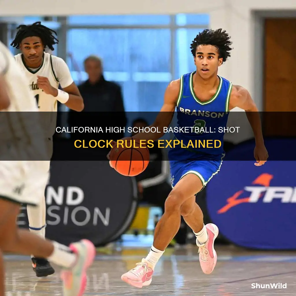 is there a shot clock in california high school basketball