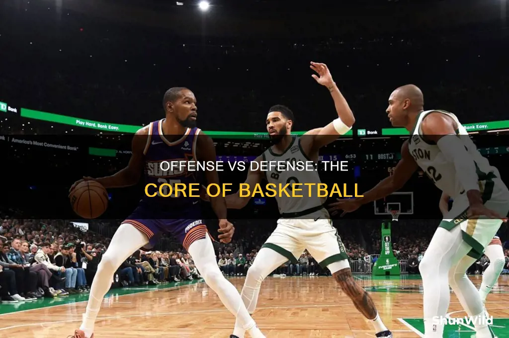 is there offense and defense in basketball
