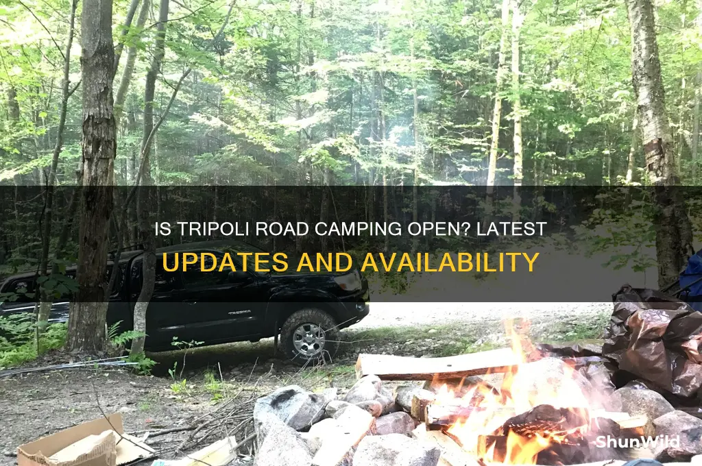 is tripoli road camping open