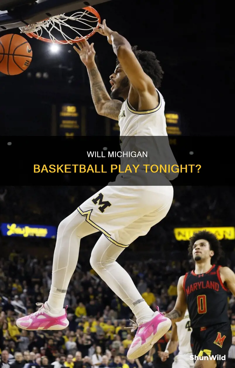 is u of m basketball on tonight