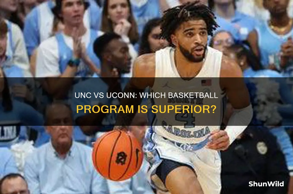 is uconn or north carolina basketball better