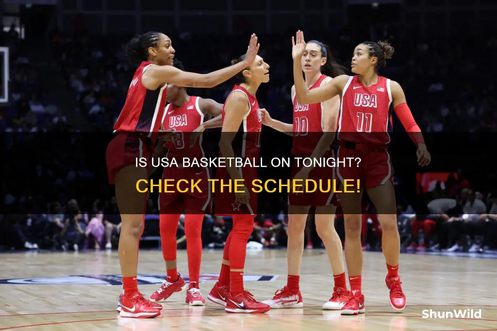 is usa basketball on tonight