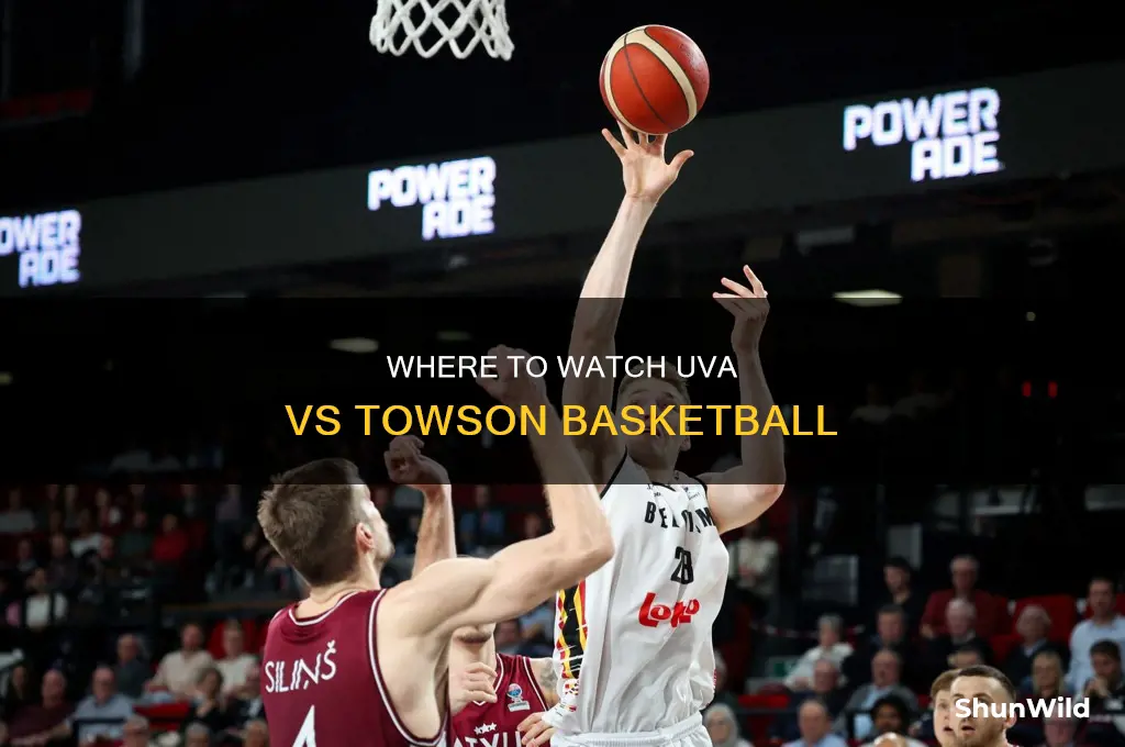 is uva vs towson basketball on tv