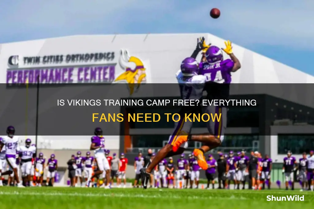 is vikings training camp free