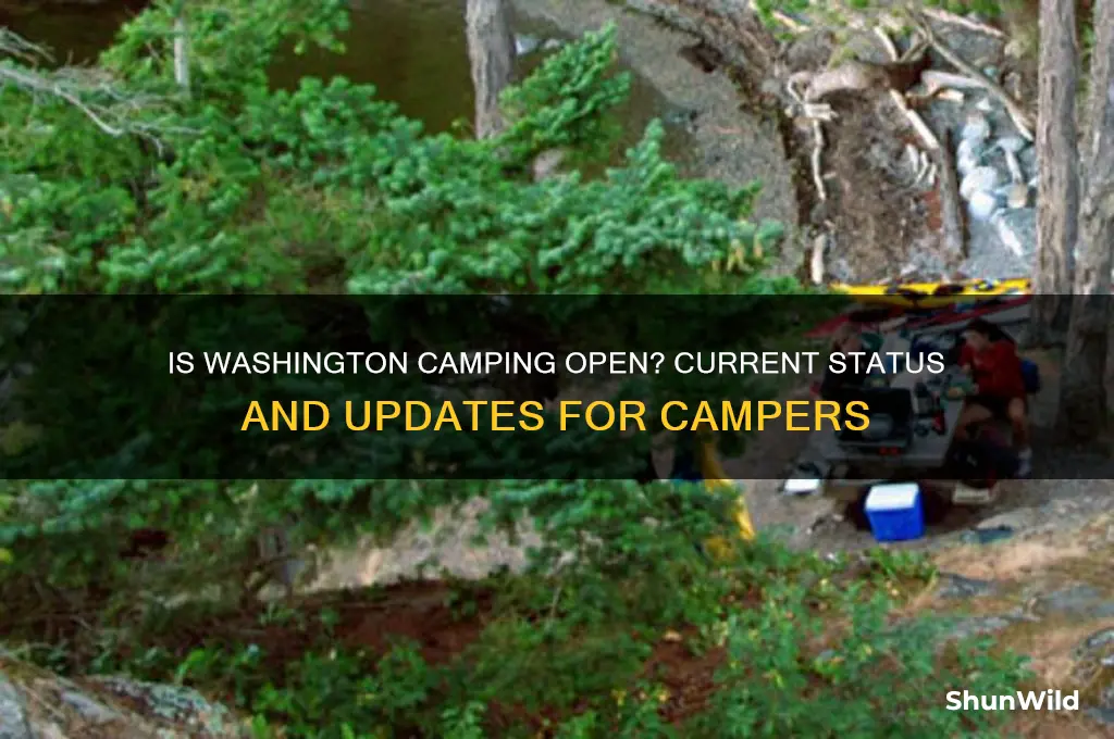 is washington camping open