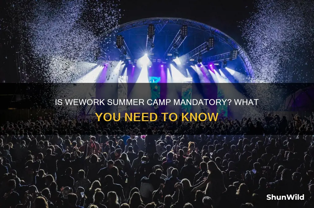 is wework summer camp mandatory