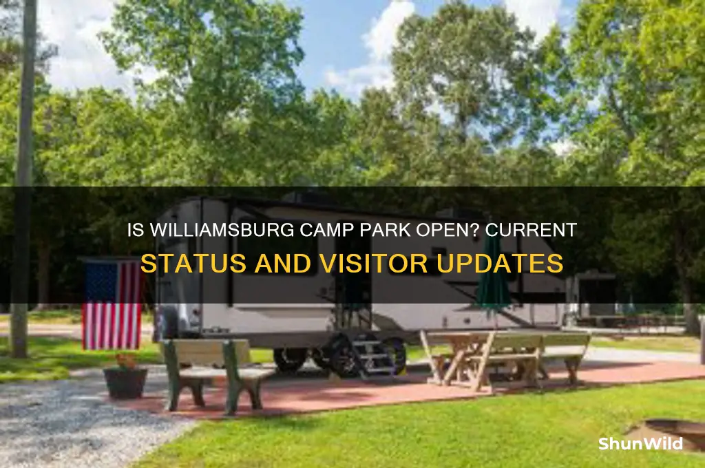 is williamsburg camp park open