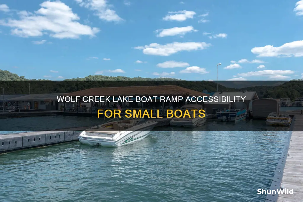 is wolf creek lake boat ramp open for small boats