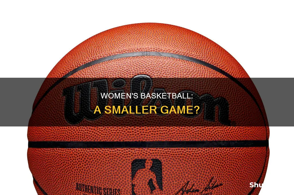 is womans basketball smaller