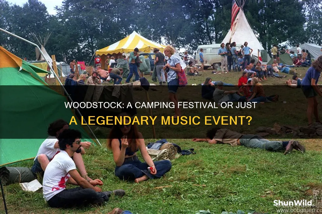 is woodstock a camping festival