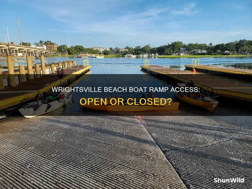 is wrightsville beach boat ramp open