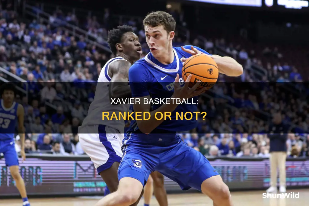 is xavier basketball ranked