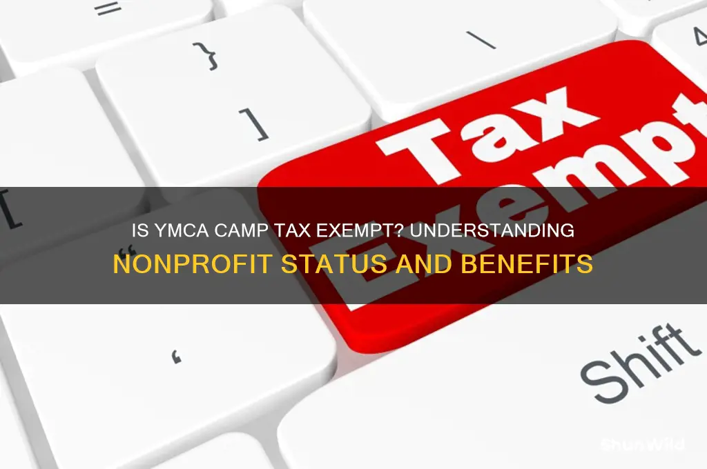 is ymca camp tax exempt