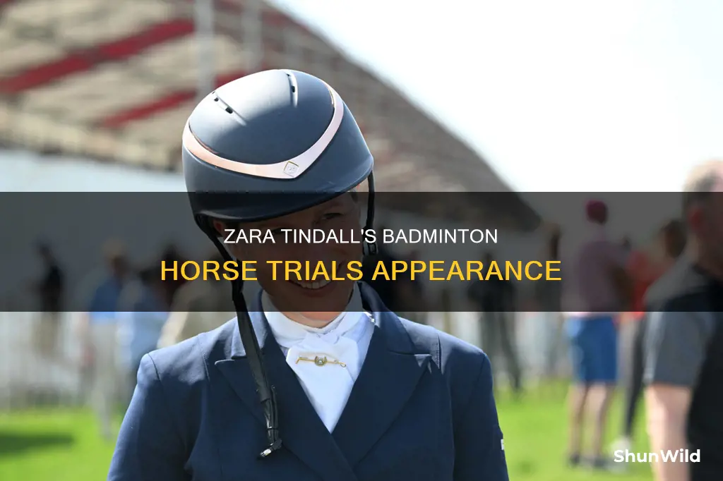 is zara tindall at badminton