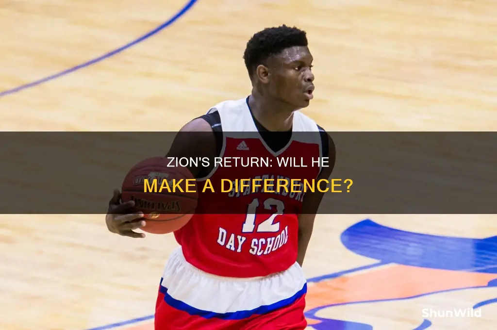 is zion williams plalying basketball