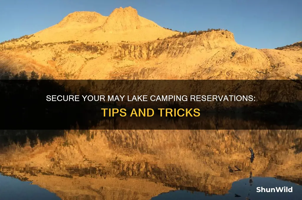may lake camping reservations