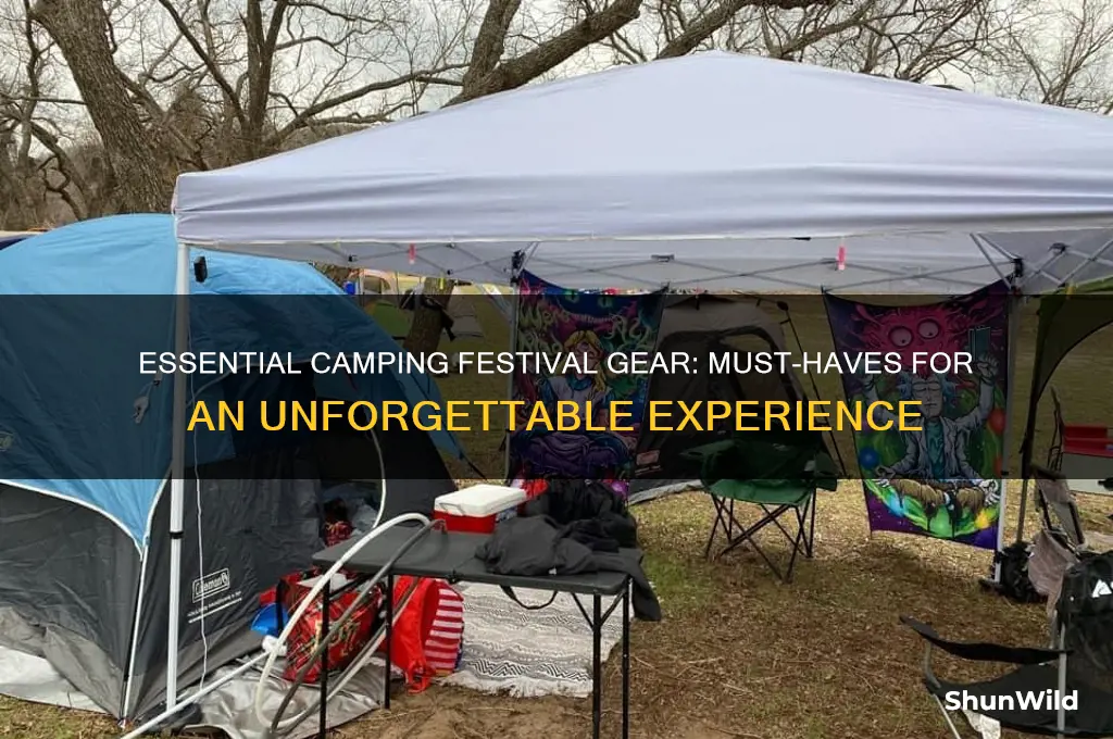 must haves for camping festivals