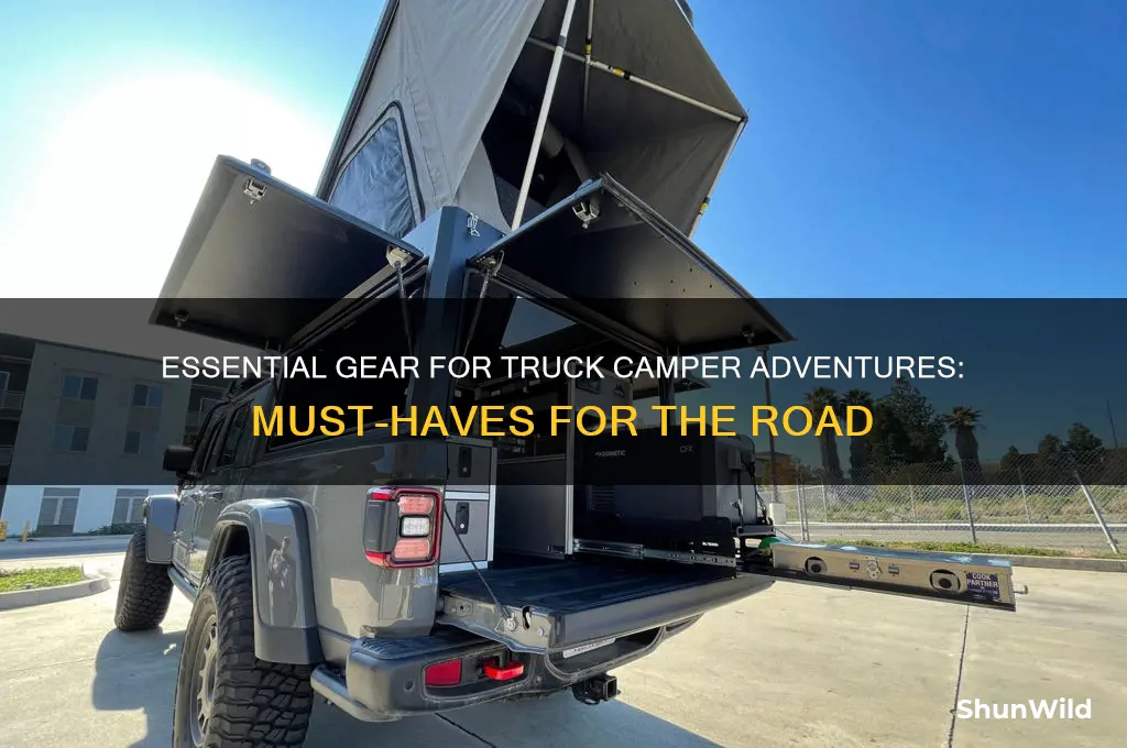 must haves for truck camper