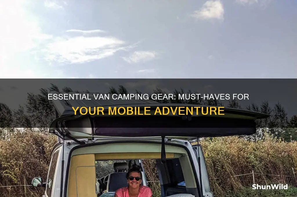 must haves for van camping
