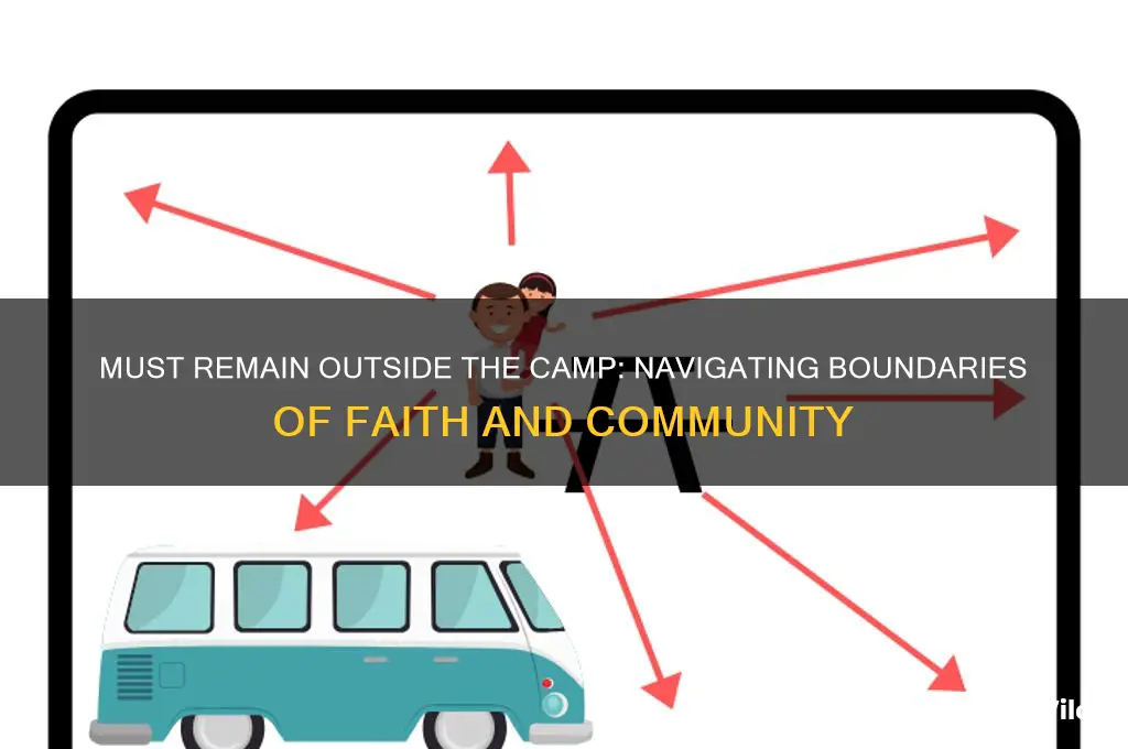 must remain outside the camp