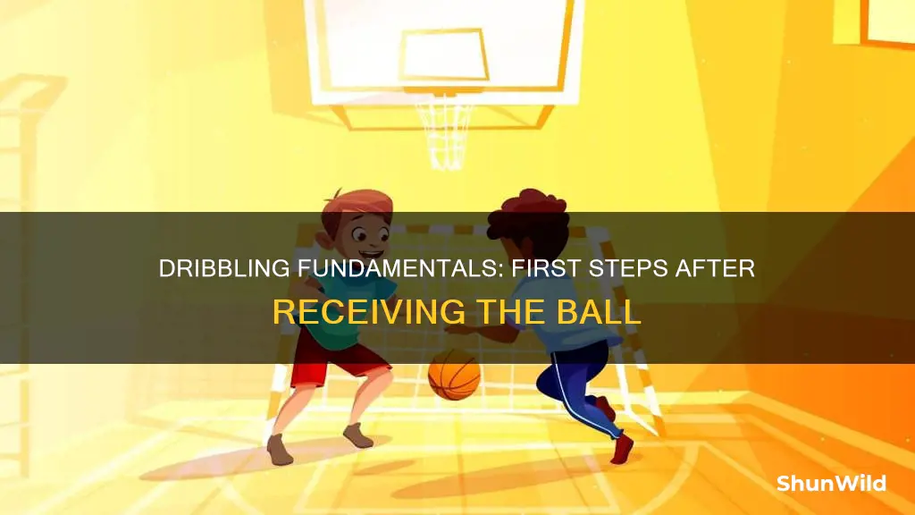 must you dribble basketball on first step when received