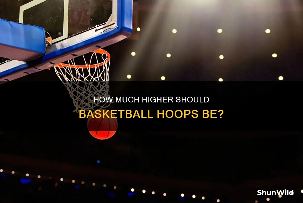 should basketball hoals be higher