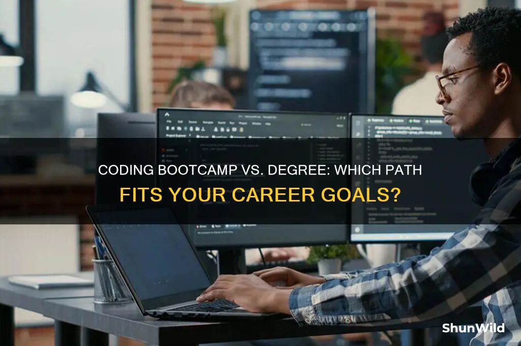 should i do coding boot camp or degree