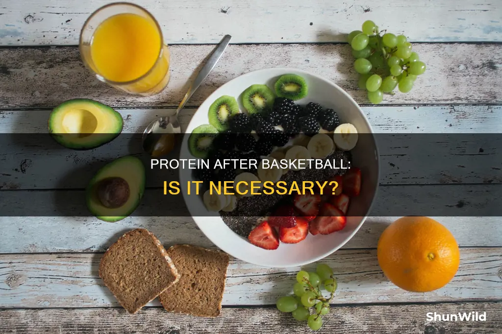 should i drink protein after basketball
