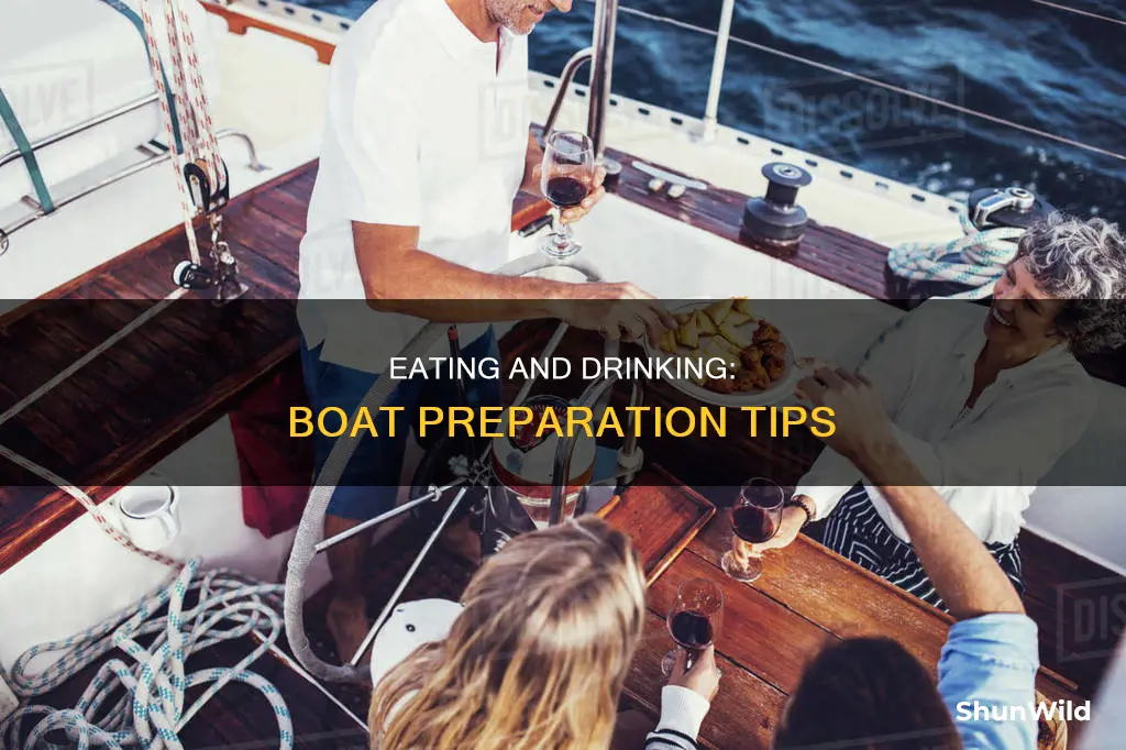 should I eat or drink before going on a boat