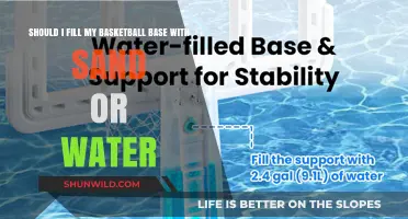 Sand or Water: Which Fills Your Basketball Base Better?