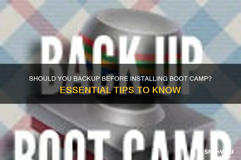 should i packup befor installing boot camp