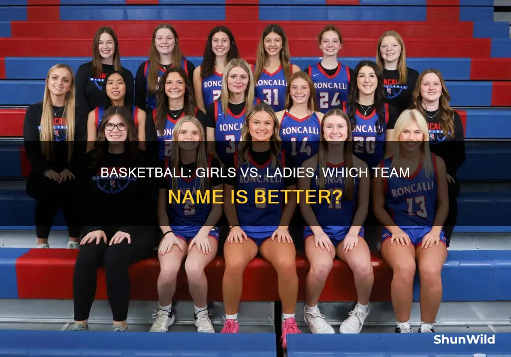 should i use girls or ladies basketball