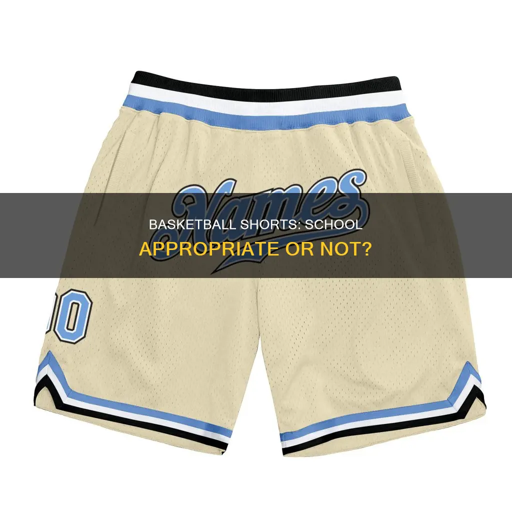 should i wear basketball shorts to school