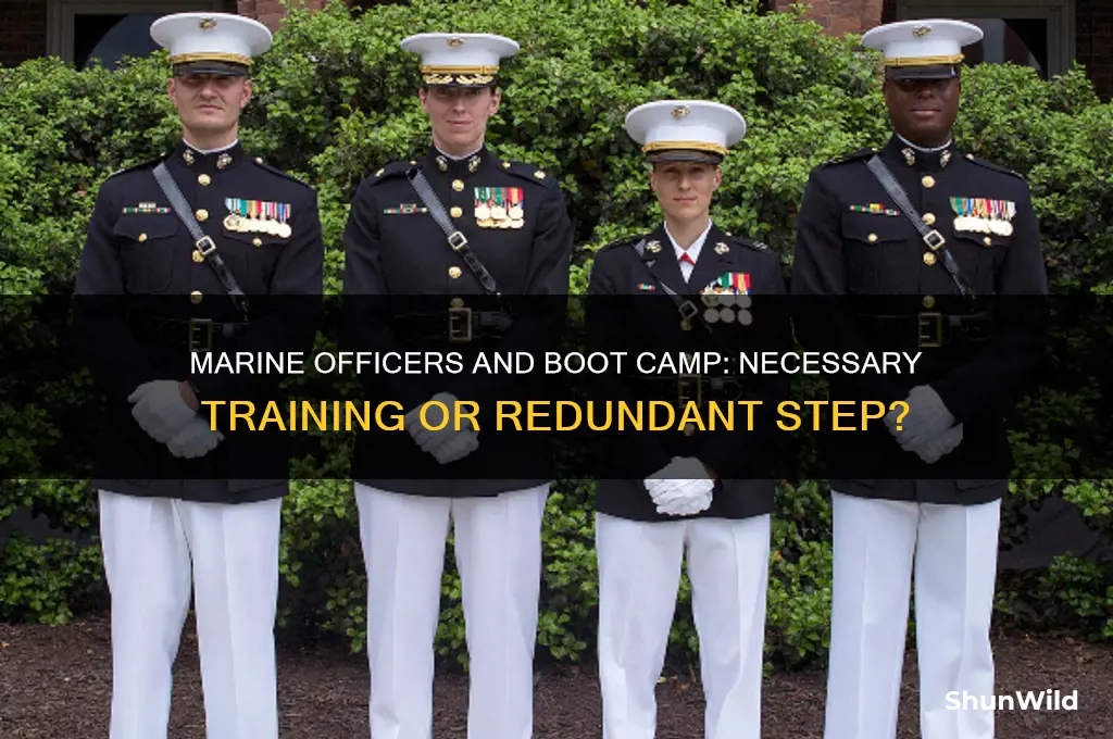 should marine officers go to boot camp
