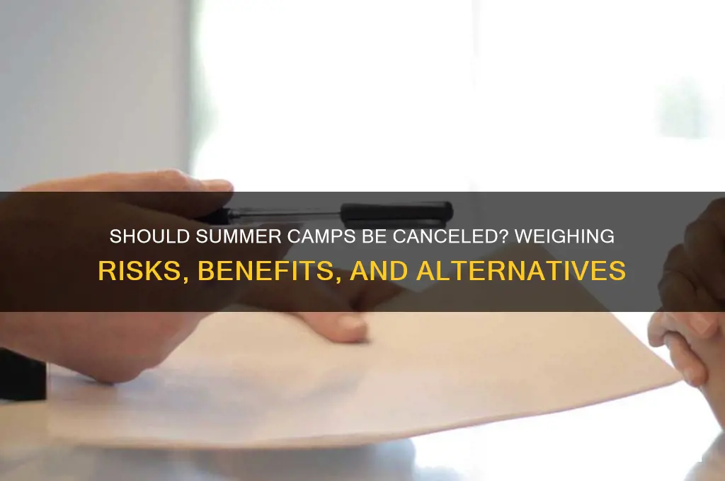 should summer camps be canceled