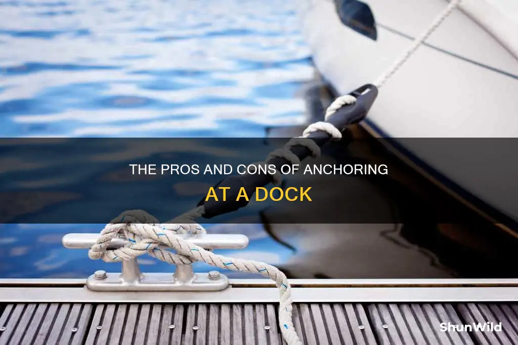 should you anchor at dock boat