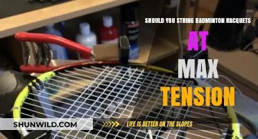 Badminton Racquet Tension: Max Out or Not?