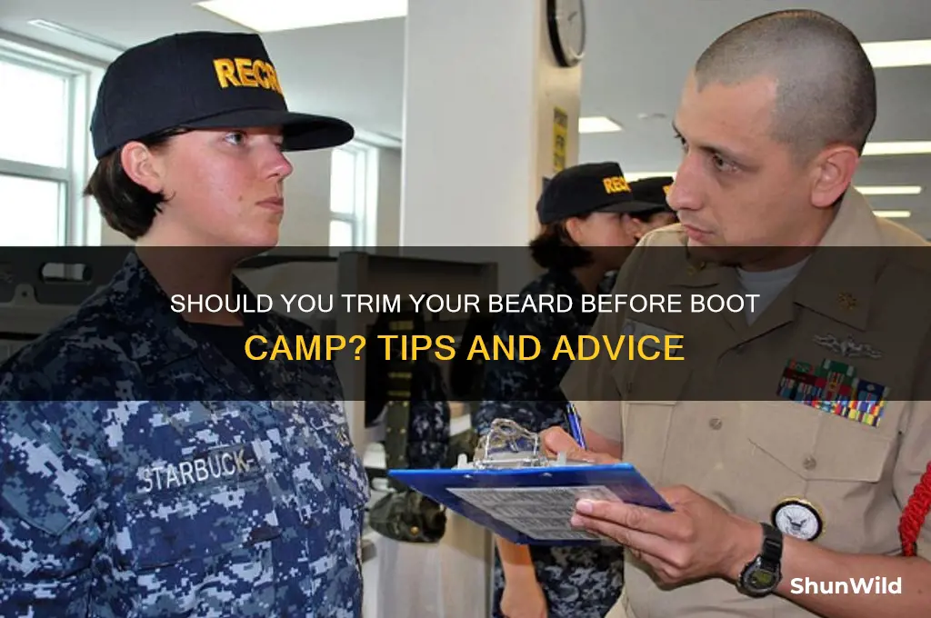 should you trim your beard before boot camp