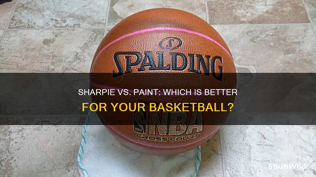 should you use sharpie or paint on a basketball