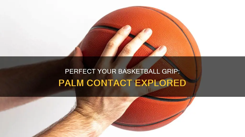 should your palm touch the basketball