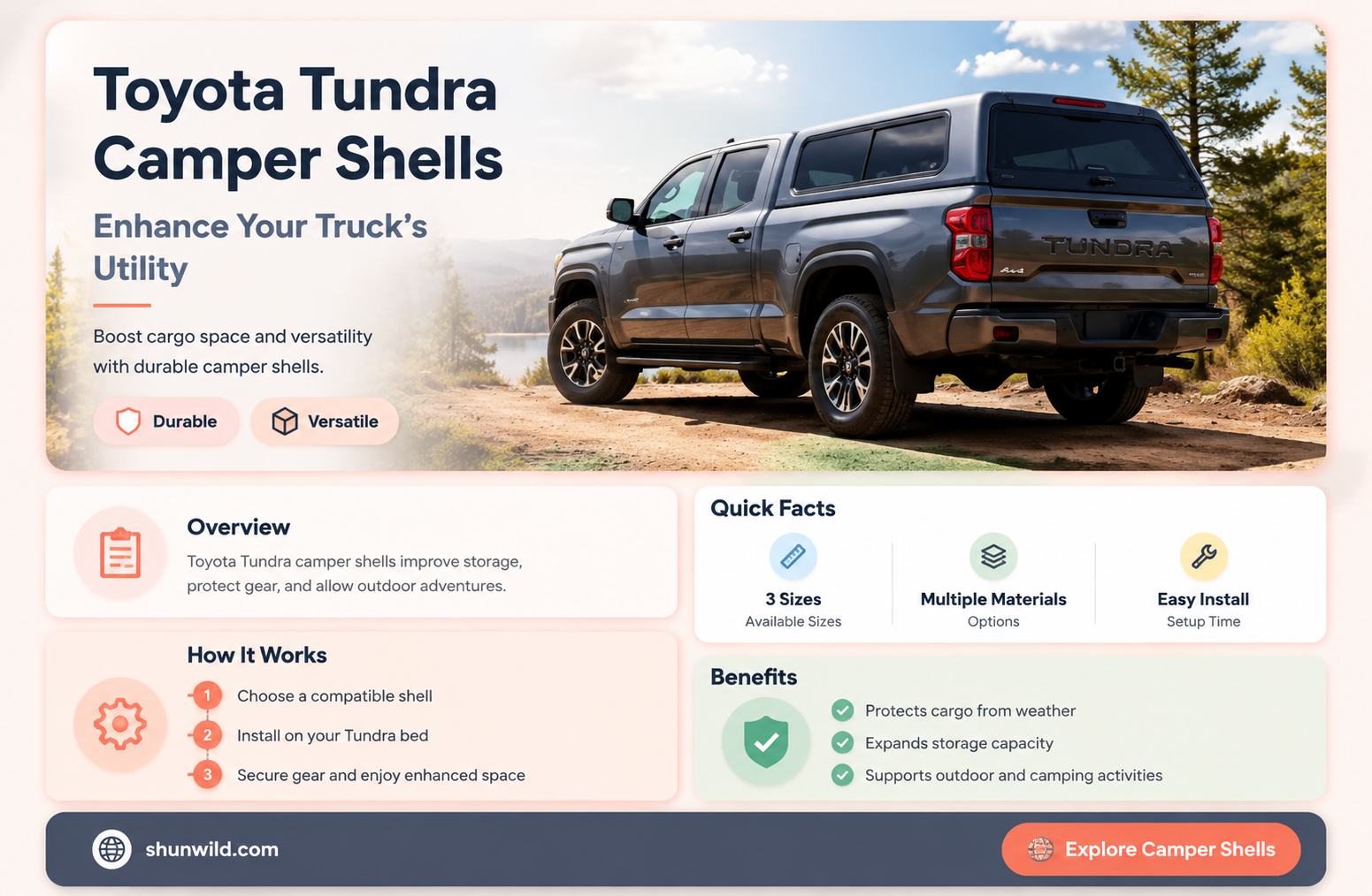 are camper shell toyota tundra