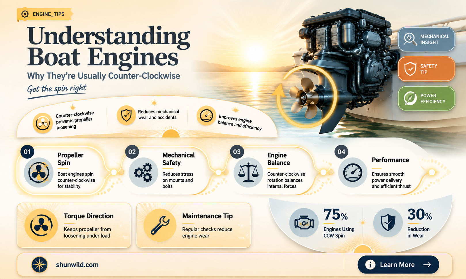 are boat engines ccw
