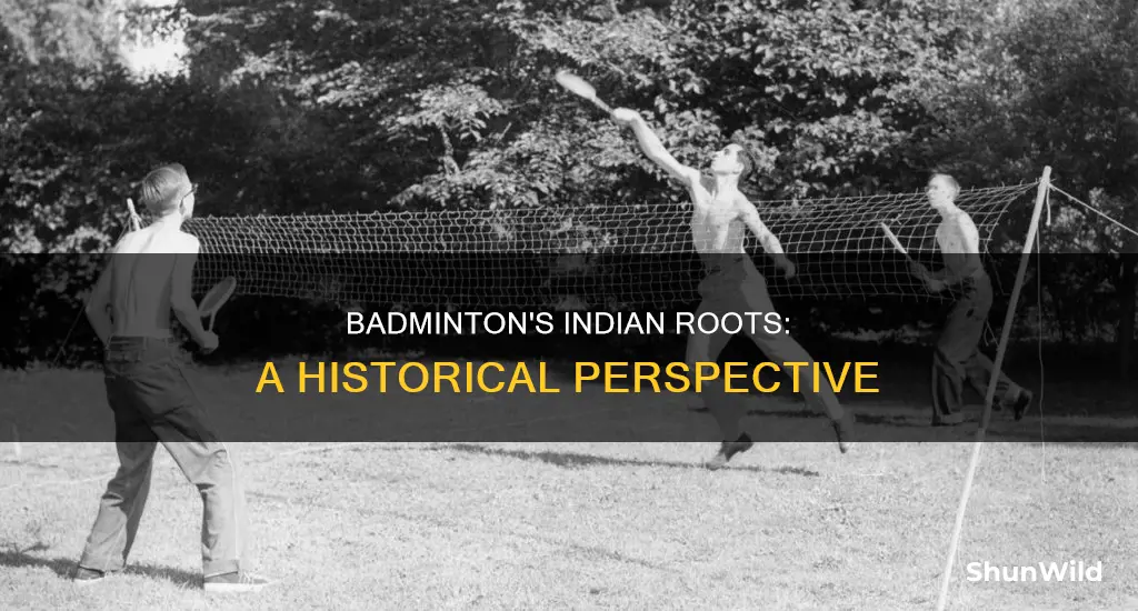 was badminton invented in india