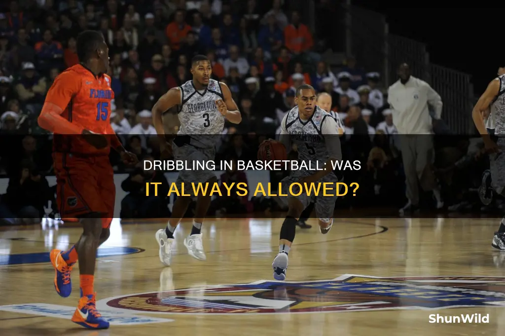 was dribbling allowed in basketball