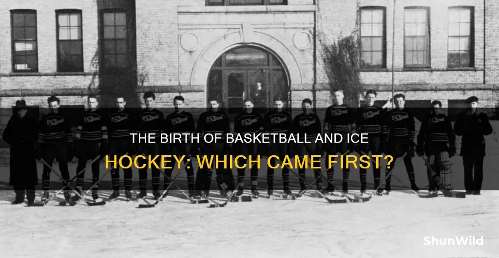 was ice hockey or basketball created first