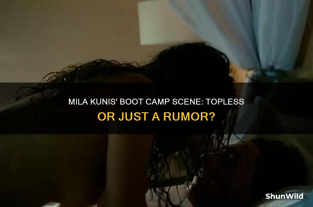 was mila kunis topless in boot camp
